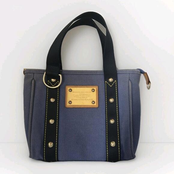 Louis Vuitton Antigua Cabas PM Handbag Blue - Picture 2 of 9